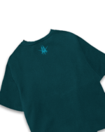 Basic’s Oversized Tee – Teal Blue - Image 2