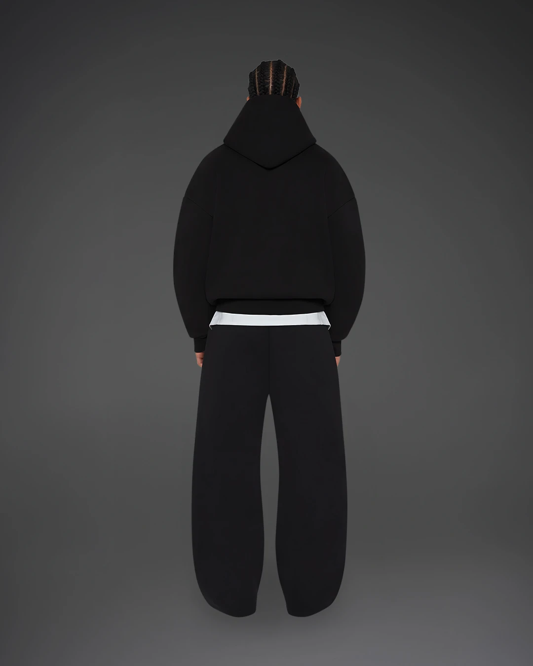 Essential Oversized Hoodie– Raven Black - Image 4