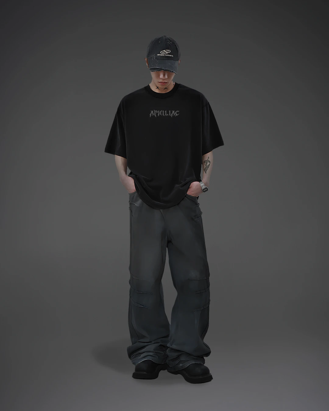 Basic’s Oversized Tee – Raven Black - Image 5