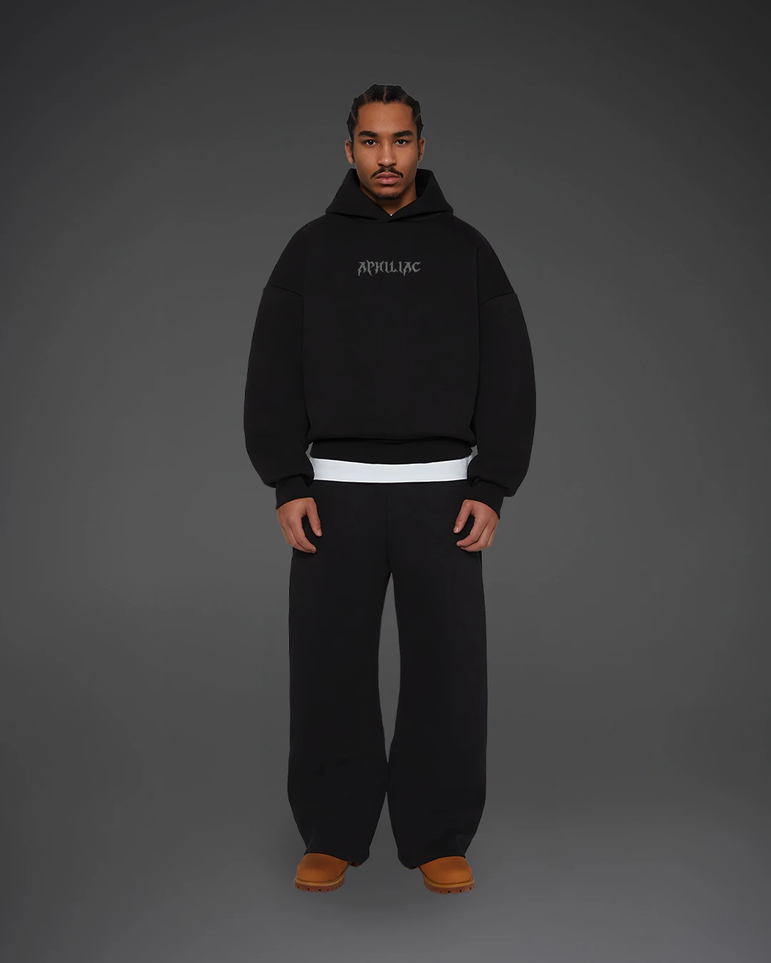 Essential Oversized Hoodie– Raven Black - Image 3