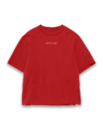 Basic's Oversized Tee - Crimson Red - Image 3