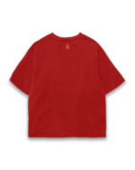 Basic's Oversized Tee - Crimson Red - Image 4
